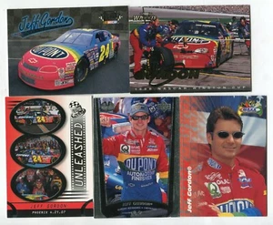 Jeff Gordon 5 Trading Card Lot NASCAR DRIVER RACE CAR RACING (LOT 1) - Picture 1 of 1