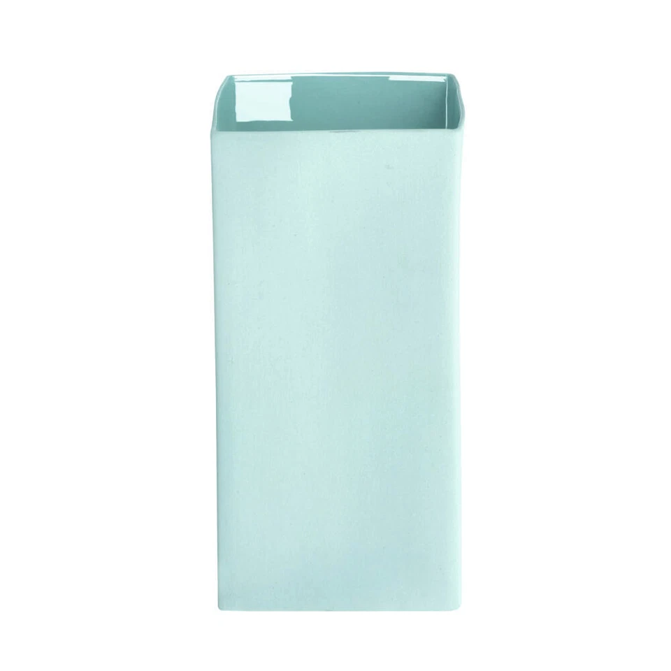 Vase Cube quadratisch 18 Cm Aqua