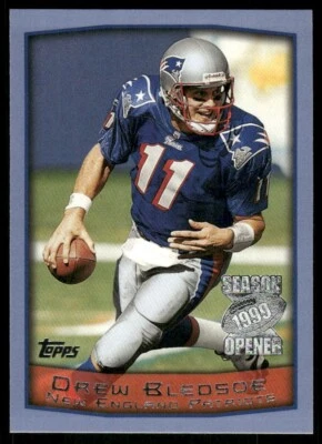 1999 Topps Season Opener #120 Drew Bledsoe New England Patriots football card - Image 1 of 2