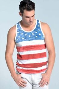 Old Glory American Flag Men's Tank Top USA all over flag print 2 Colors MTT-500