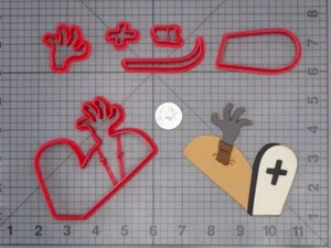 Halloween - Zombie Grave 266-H505 Cookie Cutter Set - Picture 1 of 2