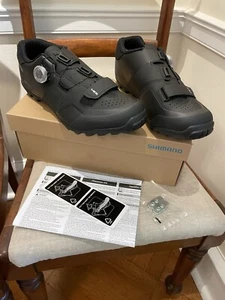 New! $170 SHIMANO ME5 SH-ME 502 Men's Cycling Shoes Black SPD - Picture 1 of 21