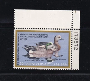 Wigeon UR PNS Federal Duck Stamp, Scott # RW51, MNH, Free Shipping! Nice! - Picture 1 of 1
