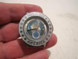 HERREN RUSSISCHE SLAVA UHR COLUMBUS COMM AMERICA 1492-1992 26J AUTO FUNKTIONIERT WO/BAND - Bild 1 von 6