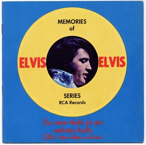 Vintage MEMORIES OF ELVIS RCA PHOTO ALBUM (1978) RCA Records  - Picture 1 of 3