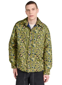 Marni Mens Dripping Quilted Overshirt Jacket Medium Leav Green IT 48 - NWT $1250 - Picture 1 of 6