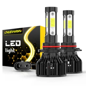 9012 HIR2 LED Headlight Super Bright Bulbs Kit 6500K White 40000LM High Low Beam - Picture 1 of 12