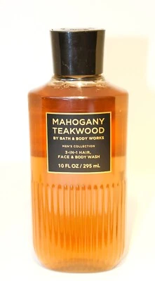 Jabón para cabello, cara y cuerpo Bath and Body Works MADERA DE TECA DE CAOBA 3 EN 1 10 fl oz Foto 1 de 3