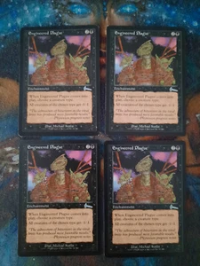 MTG Magic the Gathering - 4 x Engineered Plague (a playset!) - Urza's Legacy LP - Picture 1 of 1