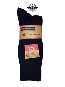 DOCKERS® Men's 6-Pack Dress Casual Socks "PERFORMANCE & HIGH QUALITY & ENHANCED" - Picture 1 of 8