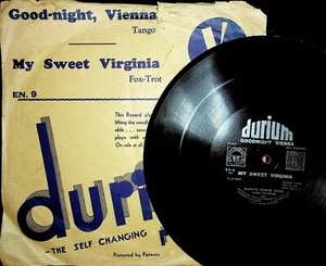 1932 Durium Self-changing Record My Sweet Virginia Goodnight Vienna unusual - Imagen 1 de 6