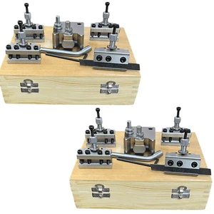 Combo Set( 2 Set)T37 Quick-Change Tool Post For Myford ML7 Wooden 5 Pieces Set - Picture 1 of 7