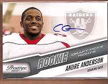 2010 Prestige Draft Picks Rights Autographs Football Card Auto Pick