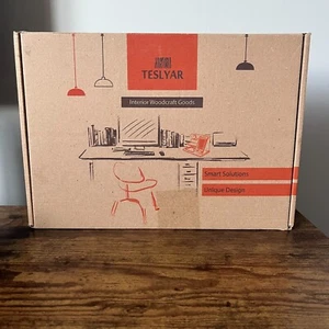 TESLYAR Braun Holz Telefon Dockingstation Esche Schlüsselhalter Brieftasche Ständer Uhrenware - Bild 1 von 6