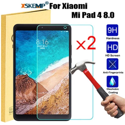 2Pcs For Xiaomi Mi pad 2 3 Premium Screen Protecto Tempered Glass Cover Film - Image 1 of 4