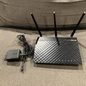 ASUS RT-AC66U 802.11 AC Mbps 4 Port Gigabit Wireless AC Router - Picture 1 of 5