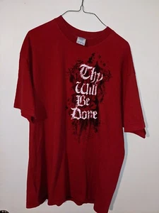camiseta thy will be done roja xl de colección - Imagen 1 de 7