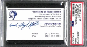 Floyd Keith "Rhode Island Rams 1995 Champs" Signed Autographed Business Card PSA - Picture 1 of 3