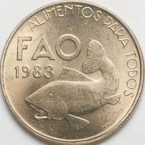 Portugal 25 escudos 1983 FAO; A fish (#7483) - Picture 1 of 2