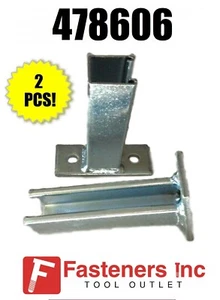 (Qty 2 Bases)  1-5/8 X 6" Post Base /Bracket for Unistrut Channel #478606 P2944 - Picture 1 of 4