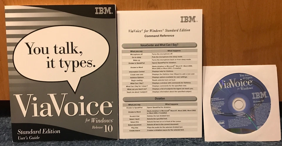 IBM ViaVoice for Windows Standard Edition Release 10 CD-ROM NEW - Image 1 of 4