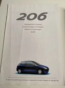 RARE Catalogue brochure Katalog PEUGEOT 206 Année 1999 8 pages - Picture 1 of 3