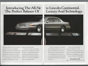 1995 LINCOLN CONTINENTAL 3-page advertisement, Lincoln print ad - Foto 1 di 8