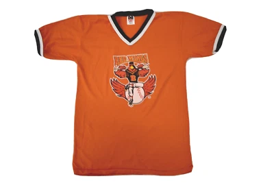 Don Alleson Womens Rochester Red Wings Baseball Orange Jersey Shirt New S-XL - Image 1 of 3