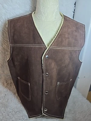 Винтажный мужской коричневый жилет Towncraft Jc Penney размер L - Изображение 1 из 2