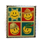 Rare Vintage Walmart Lapel Pin Back Smiley Face Robin Hood, Construction, Cowboy