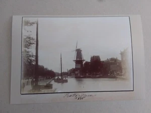 ROTTERDAM 1895 FOTOGRAFIA RIPRODOTTA DA ORIGINALE 20 X 30 - Imagen 1 de 2