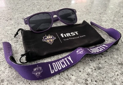 LOTE DE 3 Louisville City FC - Gafas de sol de fútbol LouCity - Soporte con correa - Estuche Foto 1 de 2