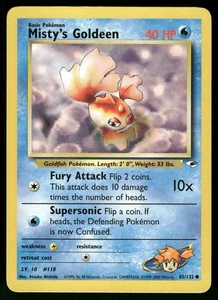 Pokémon Misty's Goldeen 85/132 Gym Heroes 2000 ligeramente jugado - Imagen 1 de 3