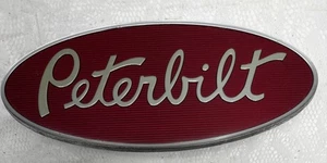 LARGE Vintage Peterbuilt Semi Truck Emblem 12” X 5” - Picture 1 of 6