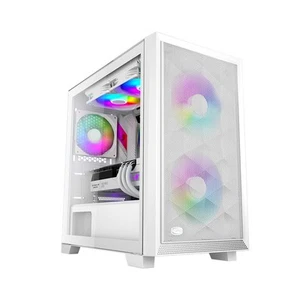 PCCOOLER C3-D310WHP2-GL ARGB Tempered Glass Case White (c3d310whp2gl) - Picture 1 of 1