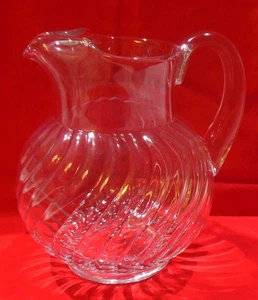 Fostoria Kolonie Klar Wirbel Krug Eis Lippe 2 Quart 8 Tassen 64 Oz - Bild 1 von 9