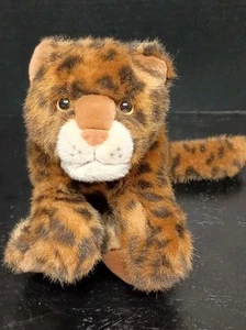 Vintage Aurora Flopsies Luther Leopard Brown Spotted Cat Plush 12" - Picture 1 of 10