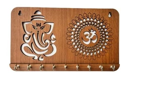Porta llaves Ganesha Om Chakra para artículos de decoración del hogar | Elegante colgador de llaves de pared - Imagen 1 de 3