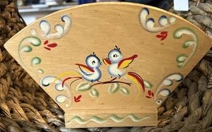 Woodcroftery Napkin Holder With A Vintage Bird Design Unique! Made In America - Picture 1 of 5