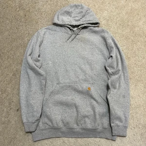 Carhartt Loose Fit Grey Heavy Work Hoodie Medium - Picture 1 of 7
