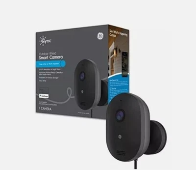 GE Smart Outdoor Security Camera, 2K HD Camera, Weather-Resistant, Night (MS176 - Image 1 of 4