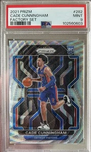 2021 Prizm Cade Cunningham Rookie Silver Wave Premium Factory Set #282 PSA 9💎🔥 - Bild 1 von 2