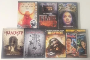 Horror DVD Lot 7 Teen Wolf 1&2, Bigfoot, Ghost Watcher 2, Fear, Seventh Moon - Imagen 1 de 4
