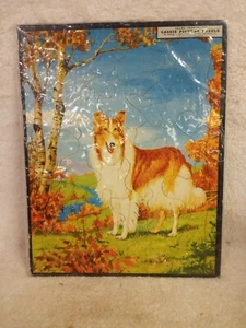 Vintage 1953 Lassie Picture Puzzle Complete Good Condition Whitman - Picture 1 of 10