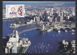 AUSTRALIA 2007 FIRST DAY COVER ASIA PACIFIC ECONOMIC FORUM ON MAXI CARD - Picture 1 of 1