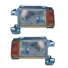 Headlights Front Lamps Pair Set for 87-91 Ford Pickup/Bronco Left & Right