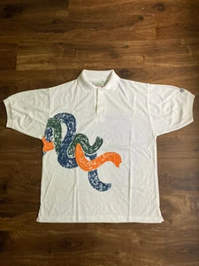 Vintage 90s Olympus Polo Shirt Top Size S Tennis White NEW With Tags - Picture 1 of 3