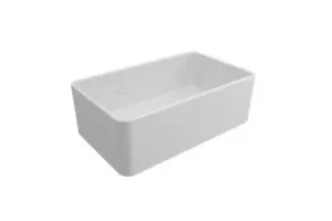 Turner Hastings Novi 75 x 46 Fine Fireclay Gloss White Butler Sink (Lot 262) - Picture 1 of 9