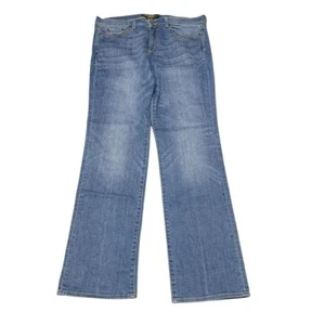 Lucky Brand Denim Jeans Blue Embroidered Pockets Womens 18 Wide x 34 Long - Picture 1 of 10