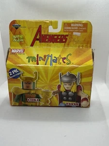 Marvel Minimates Avengers Loki Thor Art Asylum NEW Figure 2-Pack - Picture 1 of 1